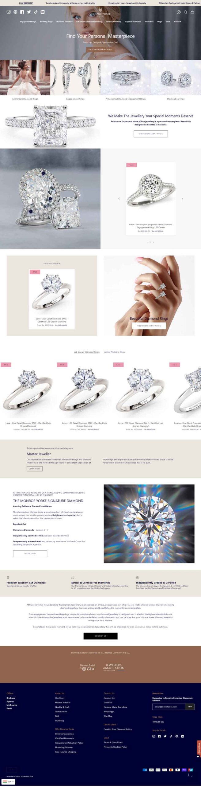 Website design for Jewelry Jaipur